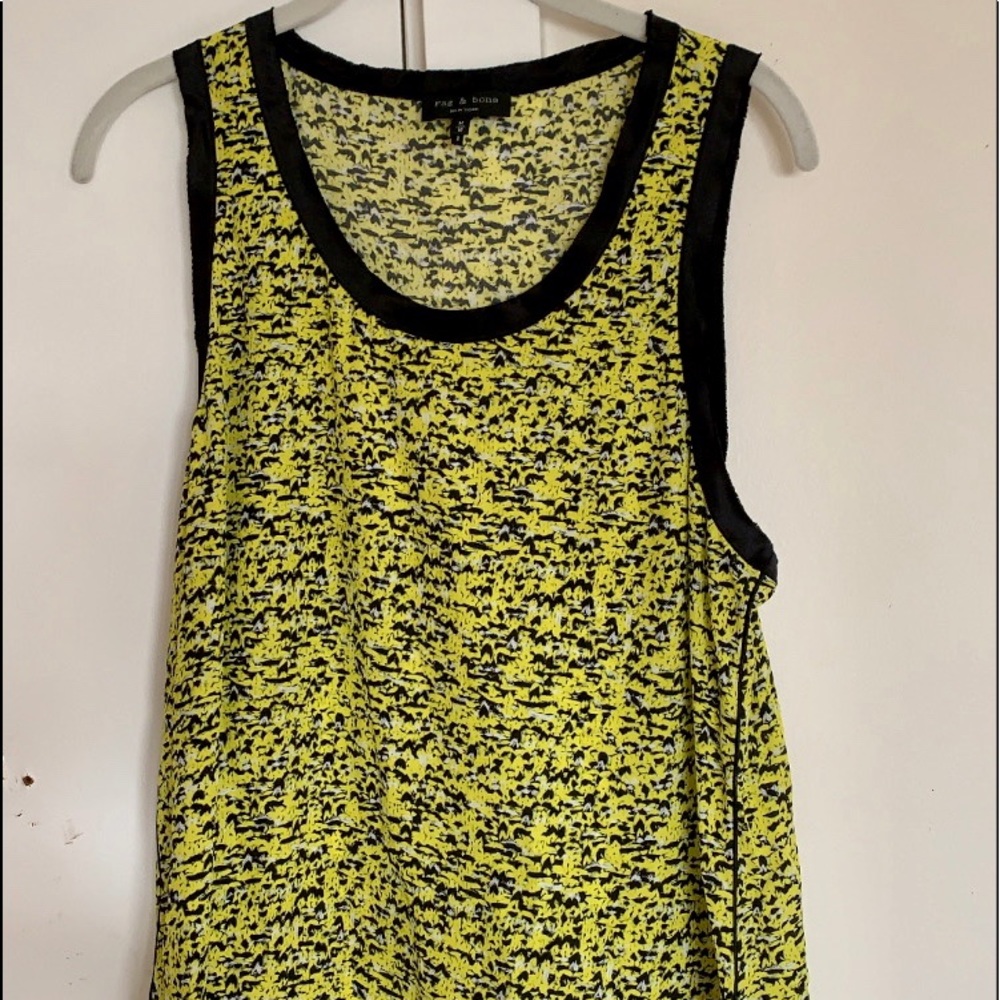Rag & bone yellow tank top